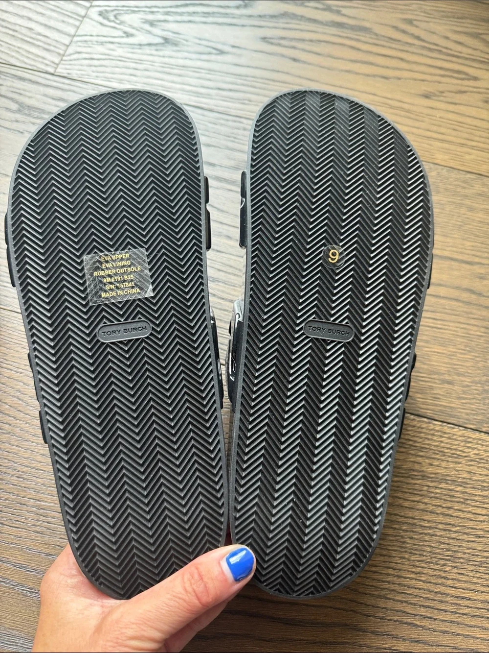 TORY BURCH JELLY SLIDES